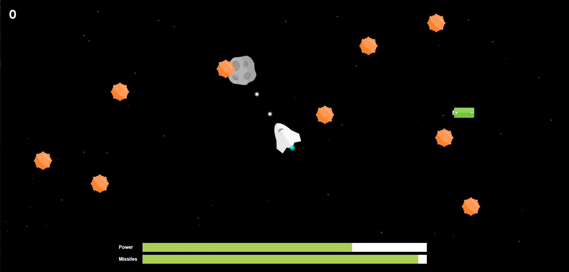 Spelutveckling klassiska 80-tals spelet Asteroids i JavaScript och HTML5 Canvas 