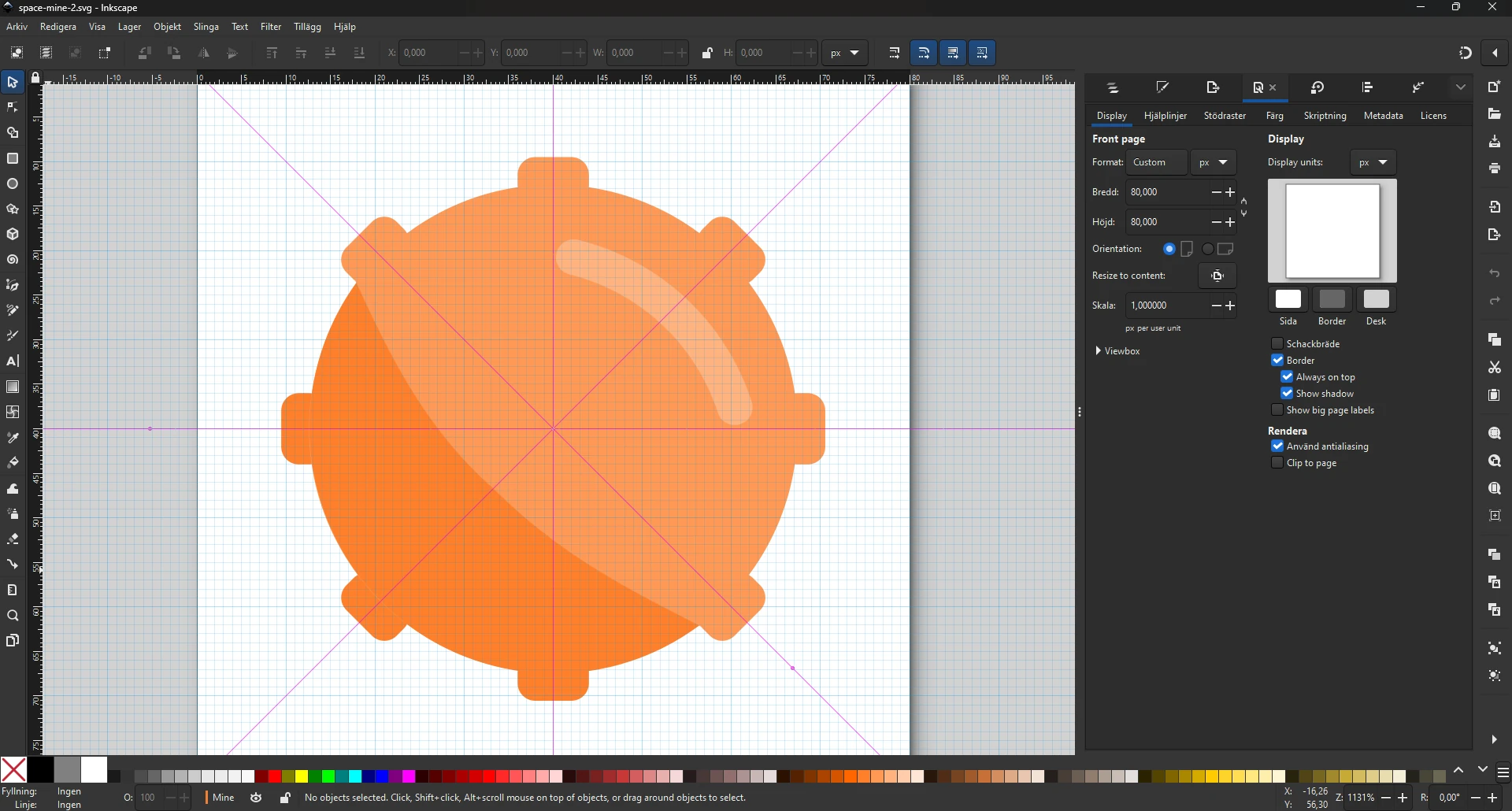 Inkscape till att skapa spelgrafik