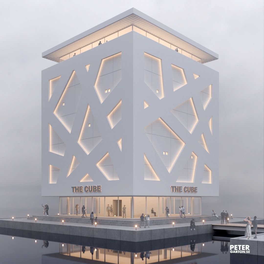 3D visualisering av byggnad för utställningar och upplevelse inom modern konst och arkitektur